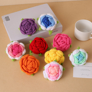 Broche en tricot multicouche en forme de rose Kexiang pour vêtements, sacs et accessoires de coiffure - Product Image 1