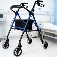 Canne de marche pliable Pengxing pour personnes âgées avec siège, aide à la marche, cannes de marche en fer