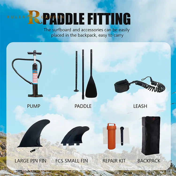 Tùy chỉnh PVC isup Inflatable sup Board Float câu cá người mới bắt đầu đứng lên tàu chèo thả khâu người đàn ông phụ nữ standup sup ván lướt sóng