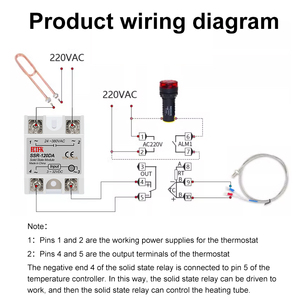 रेक्स C100 M * एक डिजिटल पीआईडी तापमान नियंत्रण नियंत्रक थर्मोस्टेट K प्रकार रिले मॉड्यूल चीनी कारखाने - Product Image 5