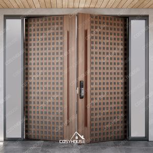Porte d'entrée double de grande taille, moderne et luxueuse, pour villa et manoir - Product Image 4