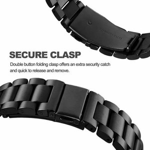 Bracelet de luxe en acier inoxydable pour Samsung Galaxy Watch 7 6 Classic 5 <span class=keywords><strong>Pro</strong></span> <span class=keywords><strong>4</strong></span> 20mm 22mm Bracelet en métal pour montre Xiaomi - Product Image 4