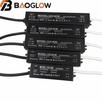 Fuente de Alimentación Impermeable para Exteriores IP67 de Tamaño Mini, Entrada de CA Universal de Baja Potencia 15-60w, Adaptador de Interruptor Delgado para Iluminación LED Pequeña