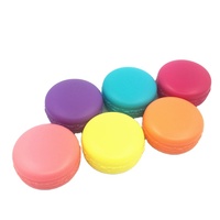 RUIPACK OEM petit pot de crème en plastique personnalisé de 10ml en forme de biscuit de couleur personnalisée avec bouchon à vis en plastique fabricant