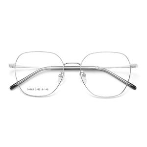 Montures de lunettes rectangulaires en métal unisexes Danyang 34963, monture complète, verres en résine anti-UV pour étudiants - Product Image 1