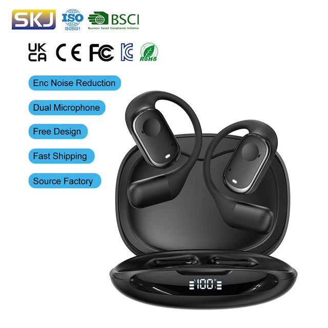 2026 Tws Bluetooth 5.3 Wireless Earbuds Noise Cancelling Waterproof Gaming Earphones Sport Earhook Open Ear Headphones