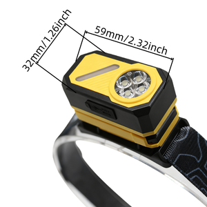 Lampe frontale RGB néon magnétique détachable EDC COB LED multicolore rechargeable étanche Lampe de tête pour le travail - Product Image 3