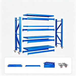 Ventilated Wire Open Airflow Dust Free Moisture Resistant Easy Clean Surface Wire Shelving Rack With Wheels With Casters <b>Set</b> - Product Image 3