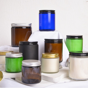 Scented <b>Candles</b> In Glass Jars With Lids Soy Wax Home Decoration Cylinder Shape 1 <b>Wick</b> Machine Made - Product Image 1