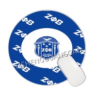 Tapis de souris rond Chi Eta Phi Sorority, base en caoutchouc antidérapante, tapis de bureau, surface lisse, tapis de souris pour ordinateur, accessoire pour la maison, vente en gros