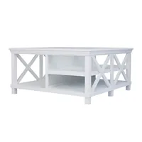 Table basse rectangulaire en verre sur mesure pour salon, style design, table d'appoint de canapé – Offre spéciale