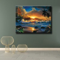Peinture Diamant Ever Moment - Paysage Naturel Scénique - Perles Carrées en Résine - Kits d'Art Mural pour la Maison - Loisirs et Artisanat S2F2644