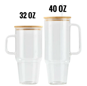 Bicchiere da Viaggio in Vetro Resistente al Calore, Antigoccia, Senza BPA, Grande Capacità, con Cannuccia, Coperchio in Bambù, Manico, Piccola <span class=keywords><strong>Margherita</strong></span>, Trasparente, per <span class=keywords><strong>Caffè</strong></span> - Product Image 6
