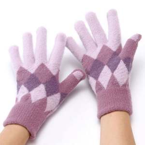 Guantes de Felpa Hebei para Mujer, Cálidos para Invierno, con Bordado Grueso, para Montar al Aire Libre, con Pantalla Táctil, Tejidos - Product Image 2