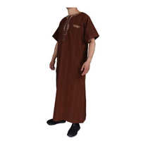 Nuevo diseño bordado Koshibo hecho Baifa Marruecos estilo 54-62 tamaño calidad Superior manga corta musulmán vestido largo para hombres