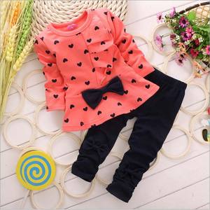 Ensembles de vêtements pour filles, tenues deux pièces automne-printemps, robe et pantalon, vêtements mignons pour bébé fille, imprimé à pois, vêtements décontractés pour enfants - Product Image 4