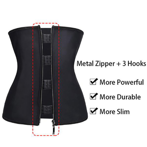 NANBIN Gaine Amincissante Colombienne Femme Corset Entraîneur <span class=keywords><strong>de</strong></span> Taille en Latex Korset Gainant - Product Image 5