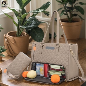 <span class=keywords><strong>Sac</strong></span> <span class=keywords><strong>à</strong></span> Ordinateur Portable de Travail et d'Affaires 2 en 1 Grande Capacité 15,6 Pouces, Compartiment en PU, Fermeture Éclair, <span class=keywords><strong>Sac</strong></span> <span class=keywords><strong>Isotherme</strong></span> <span class=keywords><strong>pour</strong></span> Déjeuner <span class=keywords><strong>pour</strong></span> Femmes - Product Image 4