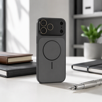 Étui de téléphone magnétique puissant avec grand viseur brillant de qualité supérieure, protection complète de l'appareil photo, anti-rayures pour iPhone 18 Pro Max