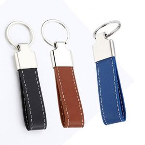 Llavero de Coche de Cuero Genuino y Metal |   Artículo Promocional Duradero con Logotipo para Ferias y Eventos Automotrices - Product Image 4