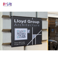 Letreros Acrílicos Personalizados con Código QR Doble para Redes Sociales, Facebook e Instagram, Bajo MOQ