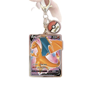 Porte-clés personnalisés en acrylique imprimés UV, motif Anime GX Monstres Fantômes, pour équipes, vente en gros, cartes TCG double joueur Mimikyu Gengar Snorlax - Product Image 5
