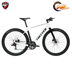 Vélo de Gravel Twitter Gravel X avec cadre en carbone, transmission sans fil 13 vitesses, freins à disque hydrauliques, roues en aluminium, Bicicleta 700c*46cm/49cm/52cm/55cm - Product Image 3
