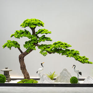 Bienvenue pin arbre artificiel <span class=keywords><strong>faux</strong></span> arbre, décoration d'entrée fenêtre pin escalier entrée cour aménagement paysager mise en page - Product Image 2