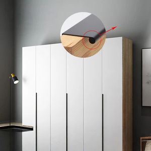 Modern Minimalist F-Type Edge Hidden Aluminum Handles Wardrobe <strong>Doors</strong> Cabinets Sideboards Shoe Cabinets &amp; Drawers - Product Image 4