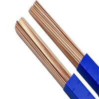 Alliage de brasage cuivre-phosphore argenté 2% argent, soudure AWS BCuP-6 pour climatisation, barre ronde pour la soudure de pièces en cuivre