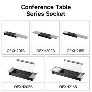 Regleta de Enchufes Deslizante Universal JOYE para Escritorio, con Cubierta Deslizante y USB, para Muebles de Oficina - Product Image 6