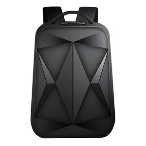 Fashion Hard Shell Laptop Backpack With USB Charging Port Waterproof Multifunctional Business Travel Backpack