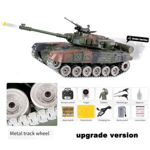 Char d'assaut principal T-90 <span class=keywords><strong>russe</strong></span> RC 1/18 2.4G 20CH avec fonctions de tir, de fumée et de son - Product Image 2