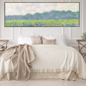 Dipinto da Comodino in Stile Monet, Decorazione Minimalista Impressionista per Soggiorno, Quadro Ispirato a Van Gogh con Cornice - Product Image 4