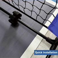 Set Net dan Mat Lapangan Pickleball Mini Indoor OEM ODM Logo Kustom Grosir Partai Besar MOQ Rendah untuk Pelatihan Olahraga Keluarga Supplier 5X3FT