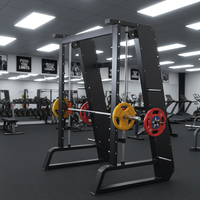 Machine Smith multifonctionnelle pour salle de sport, usage commercial, exercices de fitness, musculation, entraînement de force