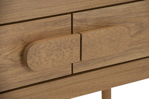 Unique Art Deco Natural Oak Colour LOME Working Desk Scandinavian Solid Wood Computer Table for Creative Home Office and Studio - Product Image 5