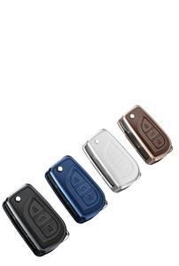 Étui de protection pour clé de voiture en alliage d'aluminium pour Toyota COROLLA camry LEVIN REIZ highlander RAV4, porte-clés pliable, porte-clés, sac - Product Image 6