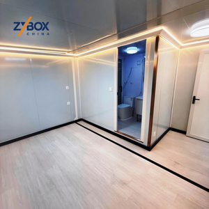 <span class=keywords><strong>Maison</strong></span> préfabriquée de luxe extensible en conteneur de 20 pieds, 2 ou 3 chambres, avec bureau et toit, résistante au vent, type villa - Product Image 3