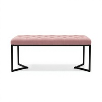 Ensemble de meubles de salon en bois rose minimaliste, durable, poste de travail pour manucure et spa, pour salons de beauté