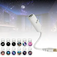 Projecteur USB Galaxie Étoilée, Veilleuse Flexible à Col de Cygne, Lampe de Projection Ciel Étoilé pour Voiture et Éclairage Ambiant Domestique