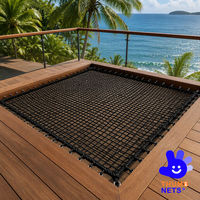 TN091 Filet d'escalade en polyester pour aire de jeux extérieure, sur mesure