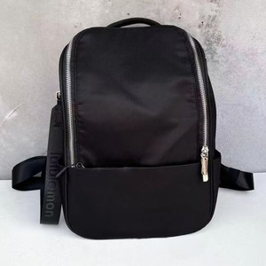 New Cross Border <b>Backpack</b> 10L Large Capacity Shoulder Bag For <b>Men</b> Leisure Travel Solid Color Soft Handle Interior Slot Pocket - Product Image 2