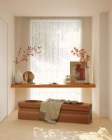 Banc pliable Spazepaper pour l'intérieur, mobilier flexible, 2/3/5 places, chaise pour s'asseoir, mobilier gain de place pour le salon