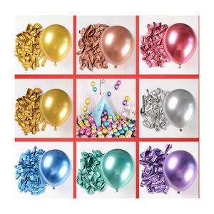 Importación Exportación Bolsa personalizada 1000 piezas Látex Ecológico Helio Carnaval Metal Chrome Globos - Product Image 2