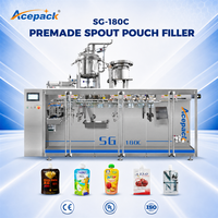 Machine de remplissage de sachets à bec verseur Acepack SG-180C certifiée CE pour jus, café et boissons, remplissage de sachets stérilisables