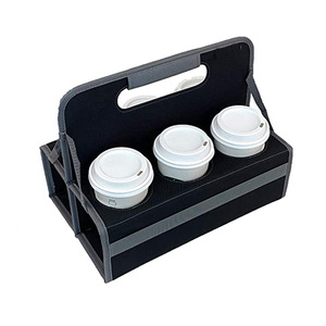 Hộp Đựng 6 Ly Có Thể Tái Sử Dụng Có Tay Cầm, Gấp Phẳng, Mang Cà Phê, Rượu Vang, Cocktail, Hộp Đựng Đồ Uống Di Động - Product Image 1