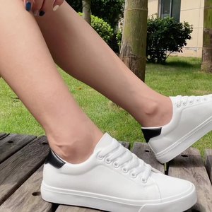 Mocasines Deportivos Blancos Estilo Coreano, Unisex, Zapatos Planos para Estudiantes Adolescentes y Parejas, Transpirables, para Todas las Temporadas, Zapatos para el Campus - Product Image 1