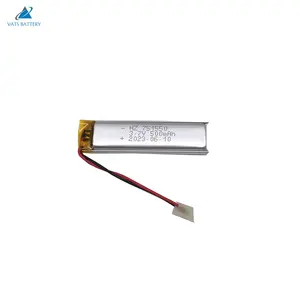 Manufacturer 751550 3.7 v 500mah lipo battery 10g power bank battery