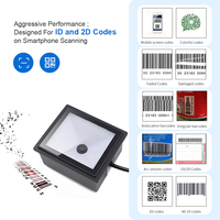 Décodeur Rakinda LV3000 Datamatrix, lecteur de code QR 2D à montage fixe, scanner de codes-barres PDF417, USB en stock